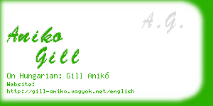 aniko gill business card