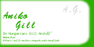 aniko gill business card